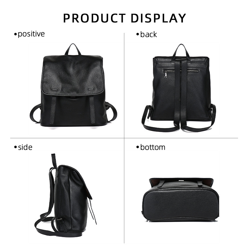 Women Top Grain Cowhide Flap B – Leather Work Rucksack Bewertung und Preis