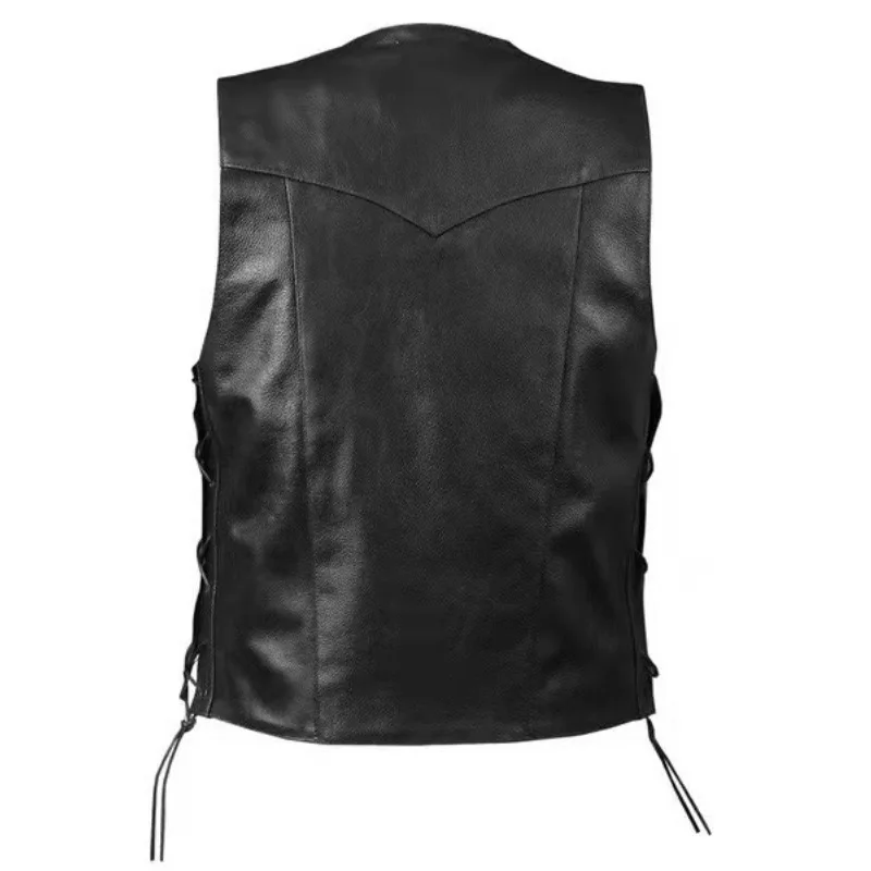 Men's Punk Style Denim Vest wi – Leather Work Vest Bewertung und Preis