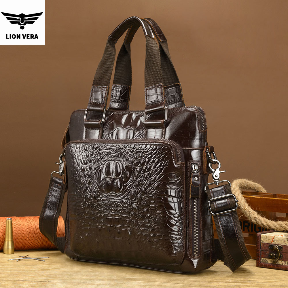 LION VERA Men's Genuine Leathe – Leather Work Bag Men Bewertung und Preis