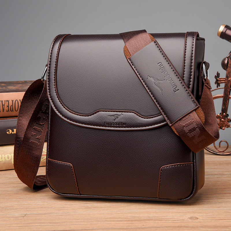 Luxury Brand Men Leather Shoul – Leather Work Bag Men Bewertung und Preis