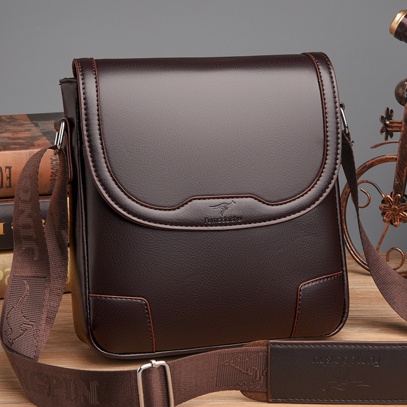 Luxury Brand Men Leather Shoul – Leather Work Bag Men Bewertung und Preis