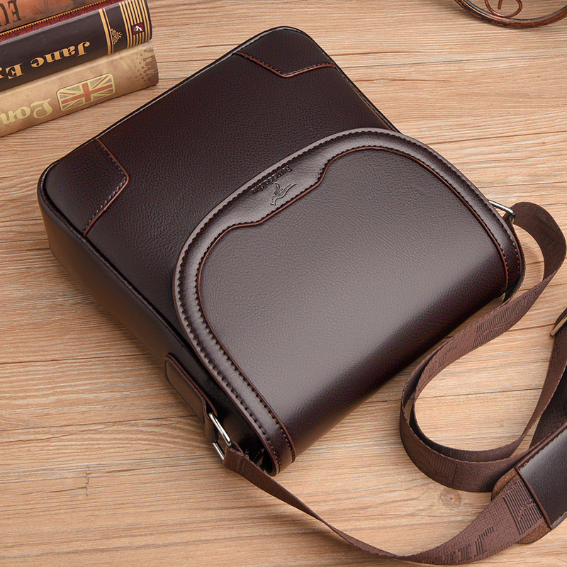 Luxury Brand Men Leather Shoul – Leather Work Bag Men Bewertung und Preis