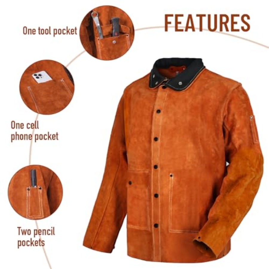 QeeLink Leather Welding Jacket – Leather Work Jacket Women'S Bewertung und Preis