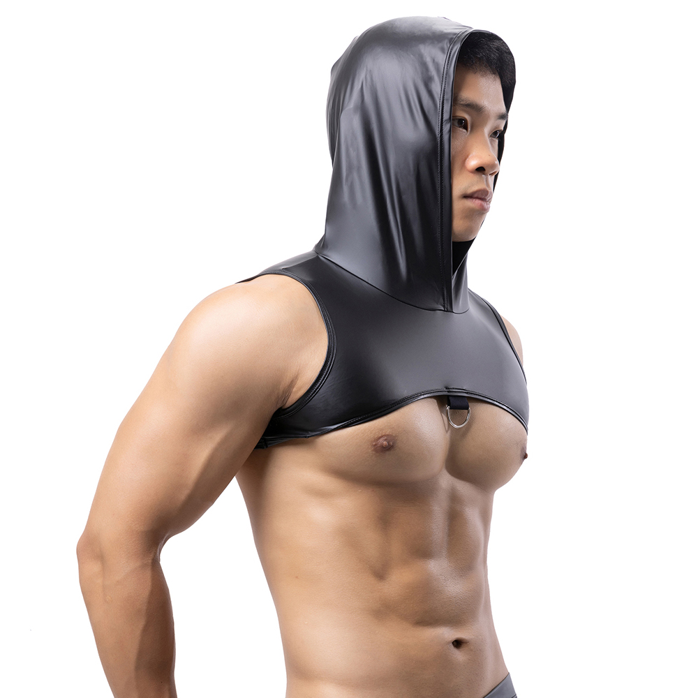 Men Faux Leather Hooded Fitnes – Leather Work Vest Bewertung und Preis