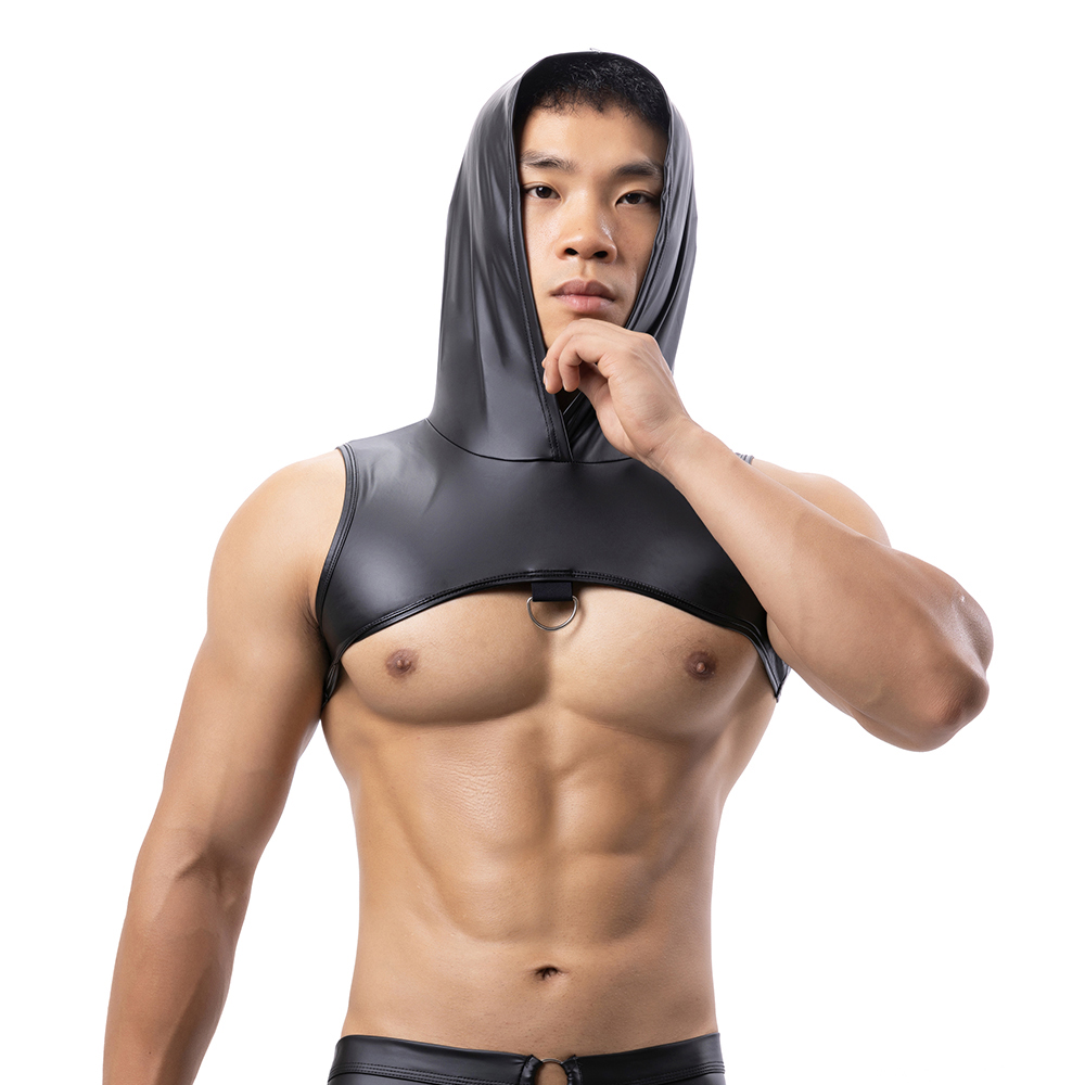 Men Faux Leather Hooded Fitnes – Leather Work Vest Bewertung und Preis