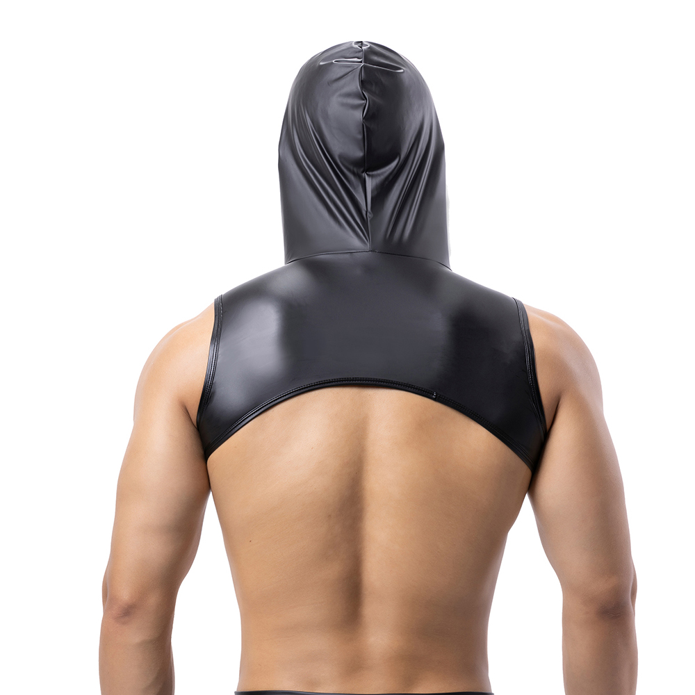 Men Faux Leather Hooded Fitnes – Leather Work Vest Bewertung und Preis