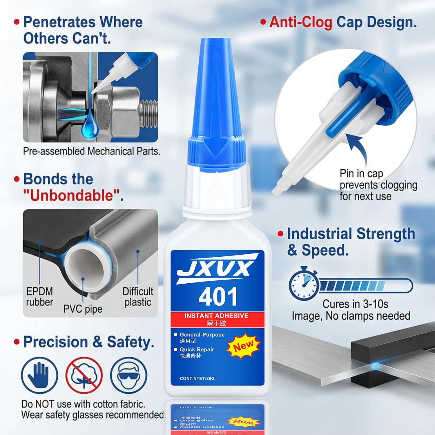 Brand-new 401 super glue super – Leather Work Leather Bewertung und Preis