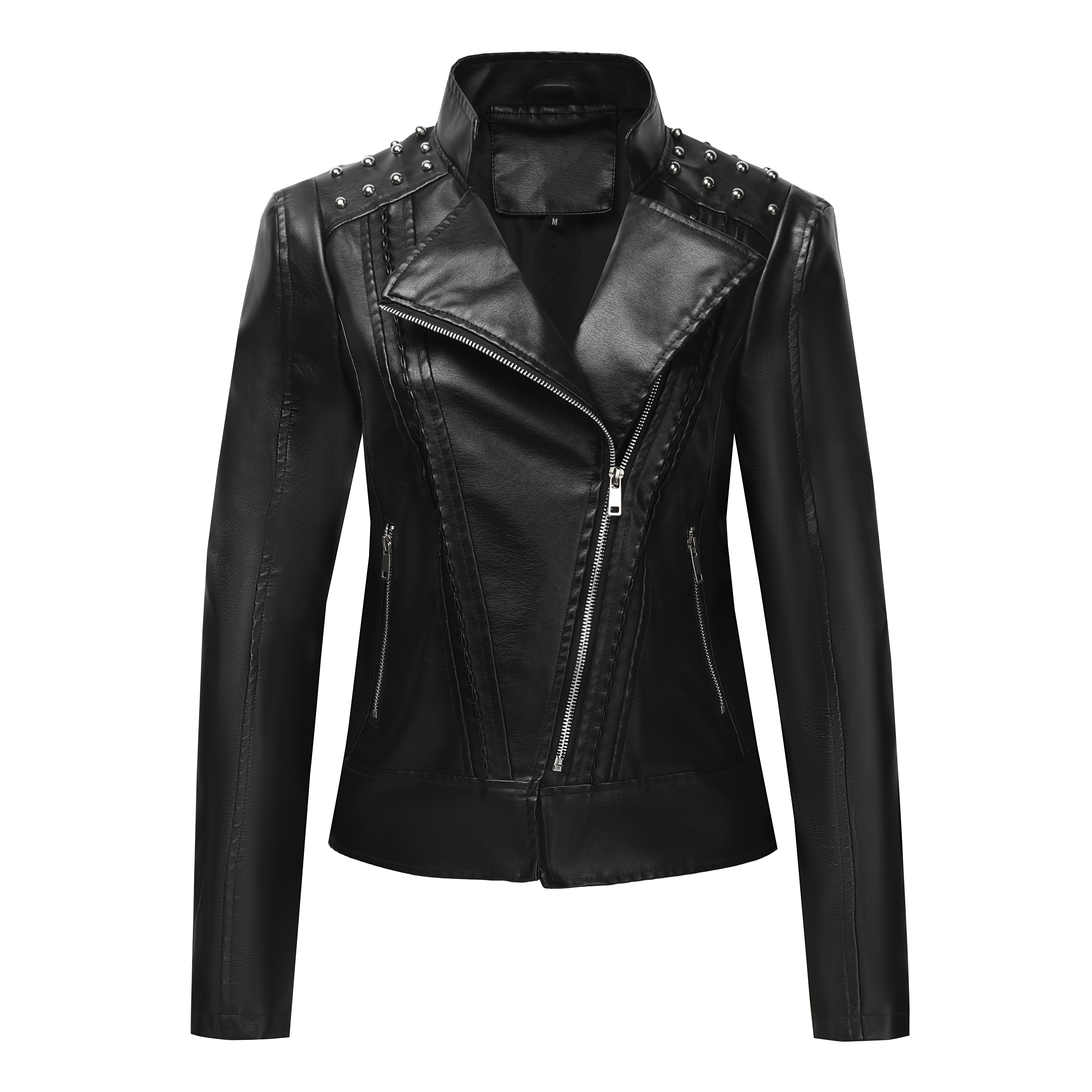 Ladies' PU LeatherJacket Zip-U – Leather Work Jacket Women'S Bewertung und Preis