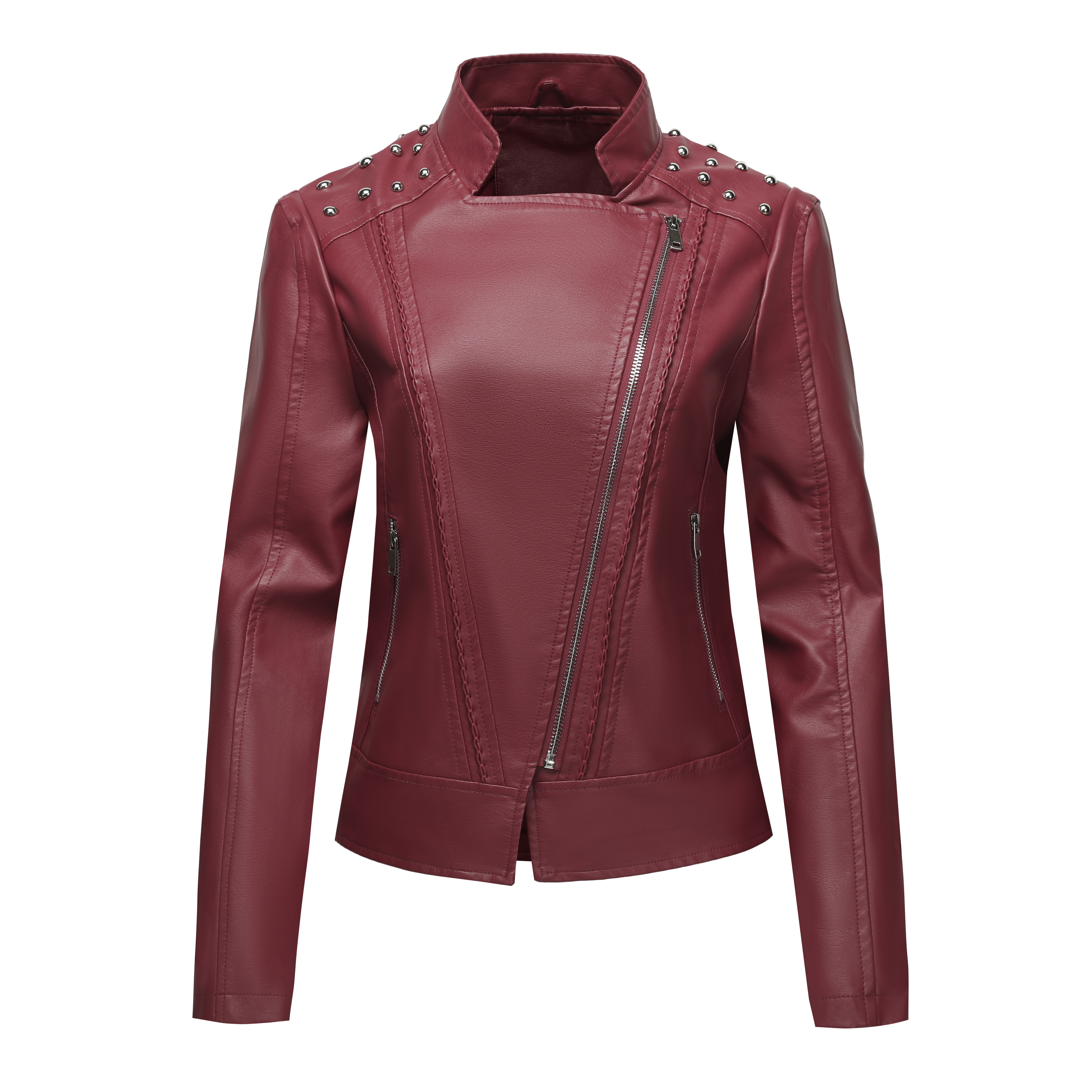 Ladies' PU LeatherJacket Zip-U – Leather Work Jacket Women'S Bewertung und Preis