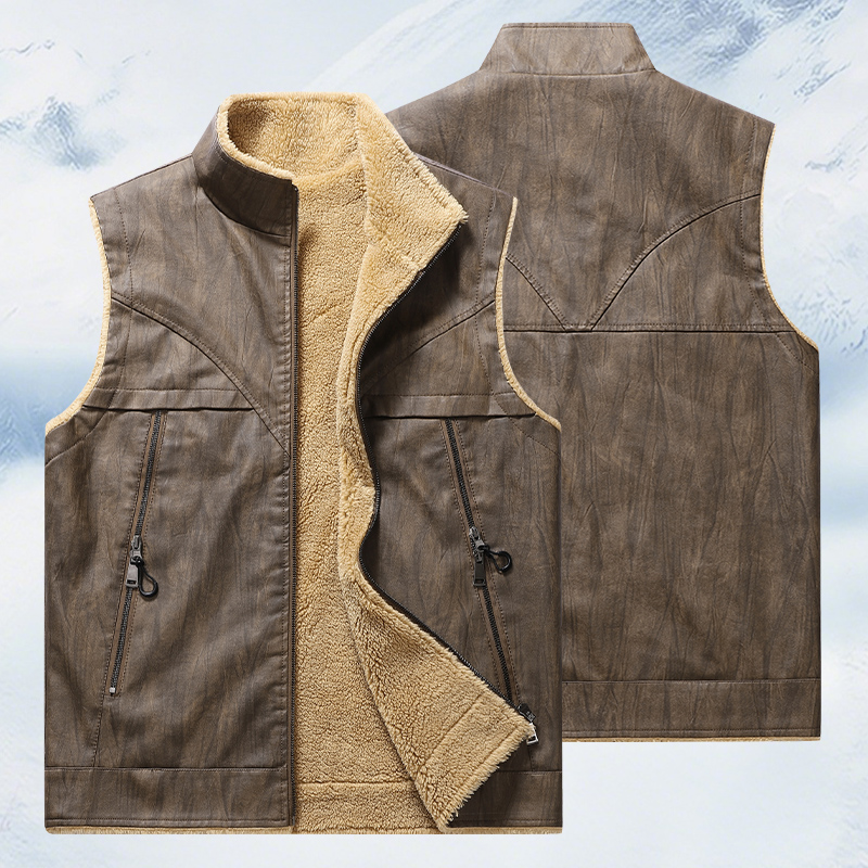 Winter Man Fleece Casual Sleev – Leather Work Vest Bewertung und Preis
