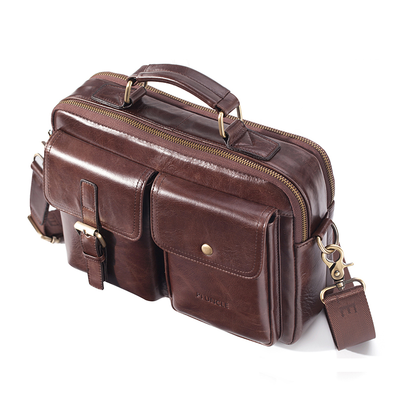 Brand New Cowhide Leather Mess – Leather Work Bag Men Bewertung und Preis