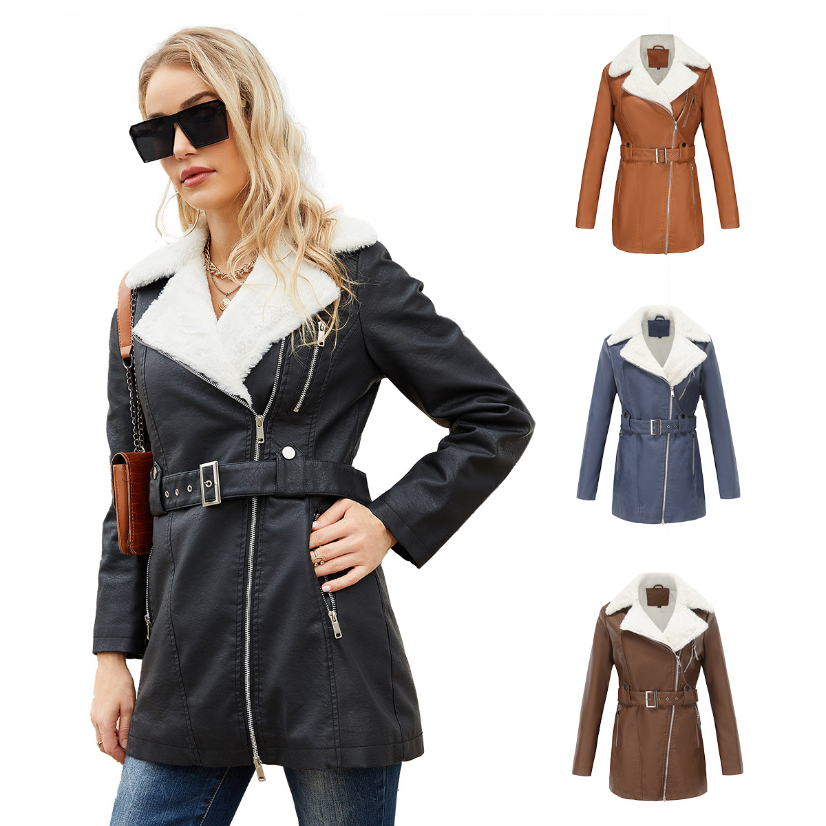 Faux PU Leather Coat Jacket 20 – Leather Work Jacket Women'S Bewertung und Preis