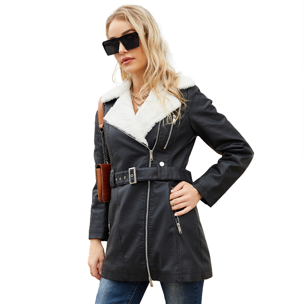 Faux PU Leather Coat Jacket 20 – Leather Work Jacket Women'S Bewertung und Preis