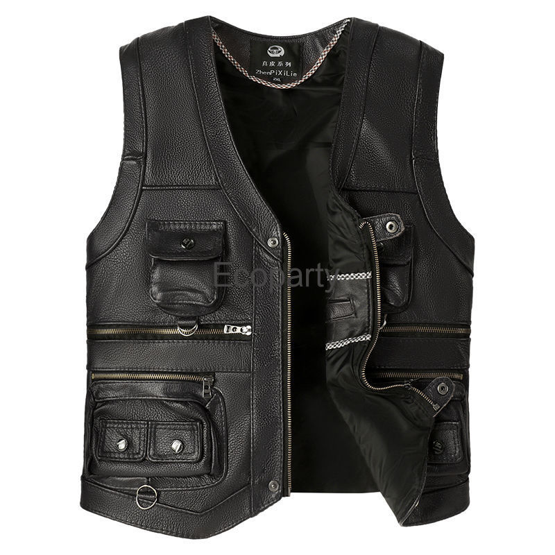 2024 Autumn Winter Leather Ves – Leather Work Vest Bewertung und Preis