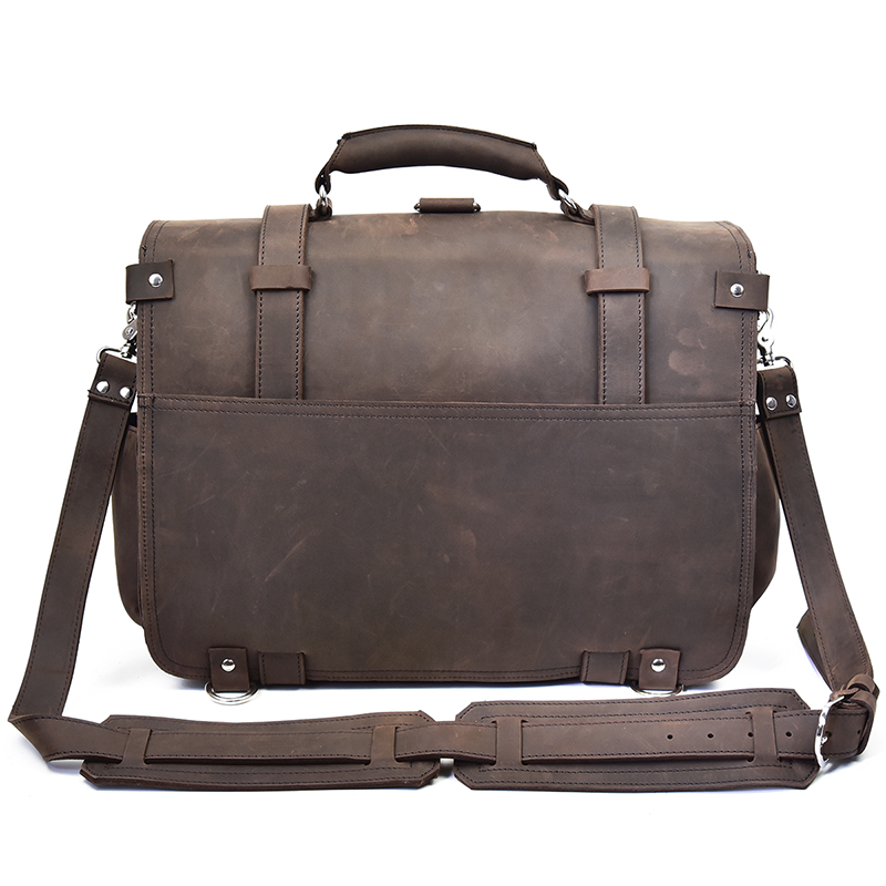 Men Thick Crazy Horse Leather  – Leather Work Rucksack Bewertung und Preis