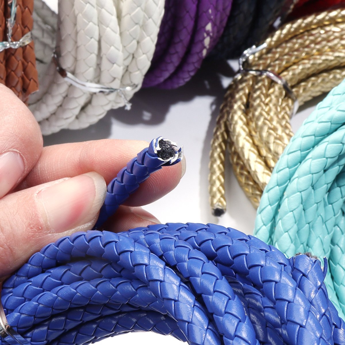 5 Yards/lot 6/7mm Braided Leat – Leatherwork Diy Bewertung und Preis