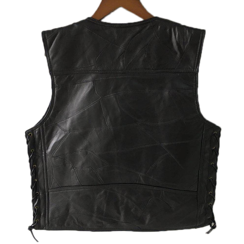 2025 Black Leather Motorcycle  – Leather Work Vest Bewertung und Preis