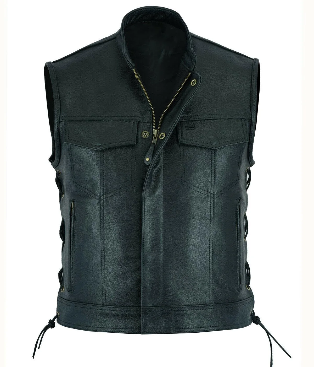 Vest Leather Punk Fashion Casu – Leather Work Vest Bewertung und Preis