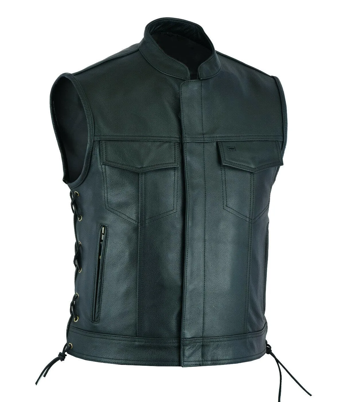 Vest Leather Punk Fashion Casu – Leather Work Vest Bewertung und Preis