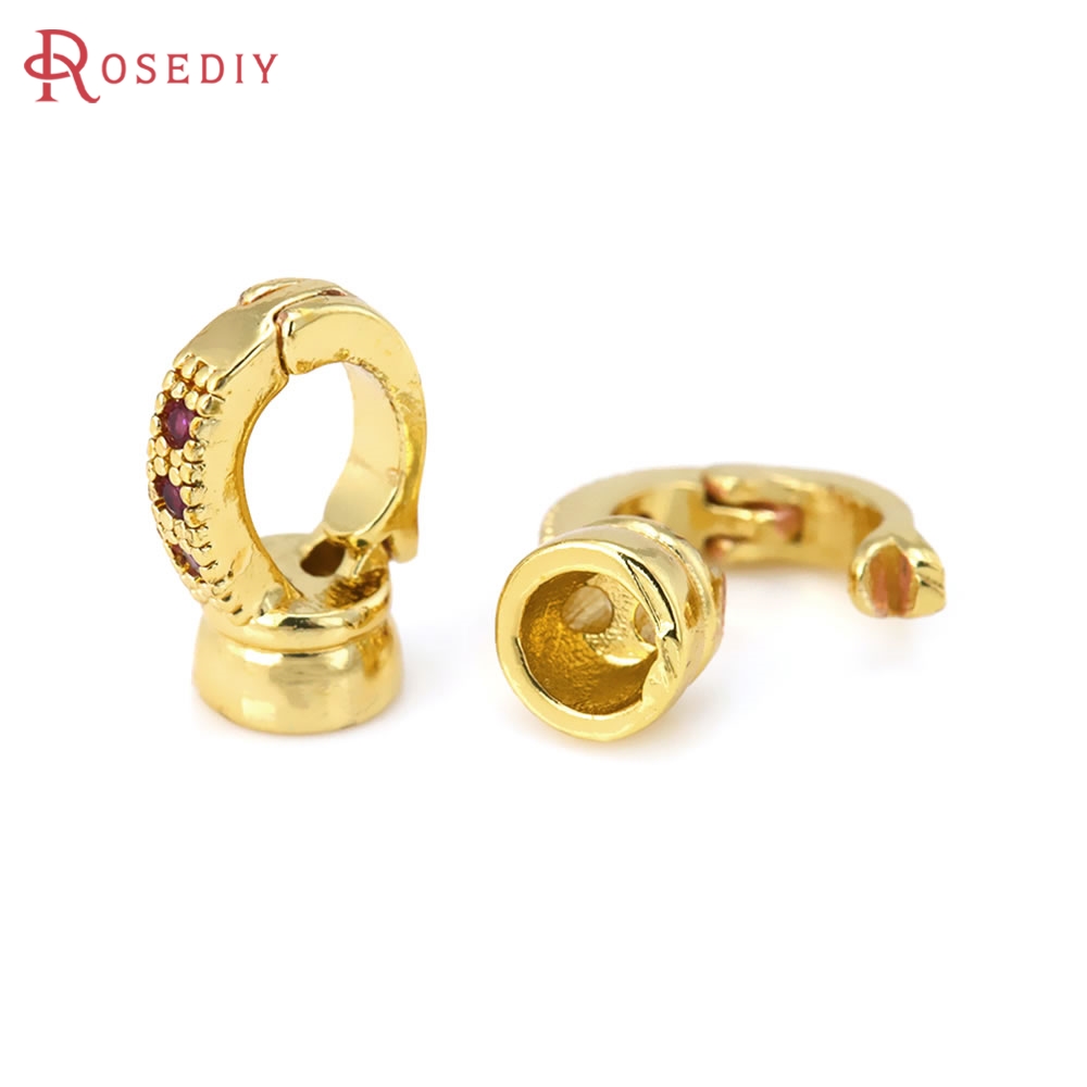 18K Gold Color Brass Zircon Co – Leatherwork Diy Bewertung und Preis