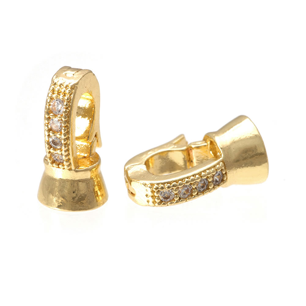 18K Gold Color Brass Zircon Co – Leatherwork Diy Bewertung und Preis