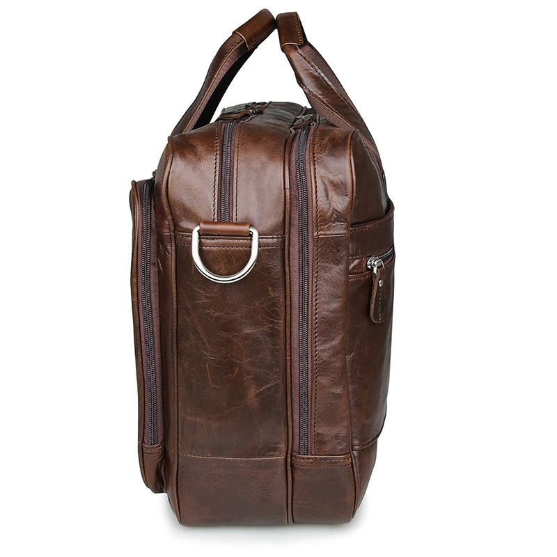 LACHIOUR Genuine Leather Men B – Leather Work Bag Men Bewertung und Preis