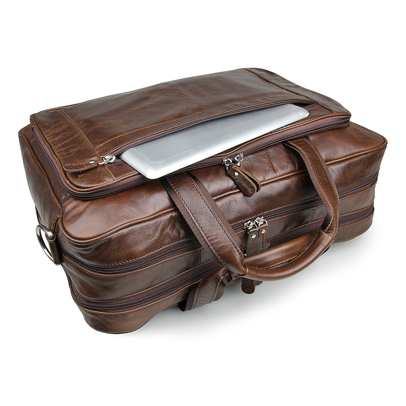 LACHIOUR Genuine Leather Men B – Leather Work Bag Men Bewertung und Preis