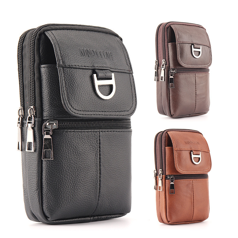 Men's Leather Waist Bag - Larg – Leather Work Bag Men Bewertung und Preis