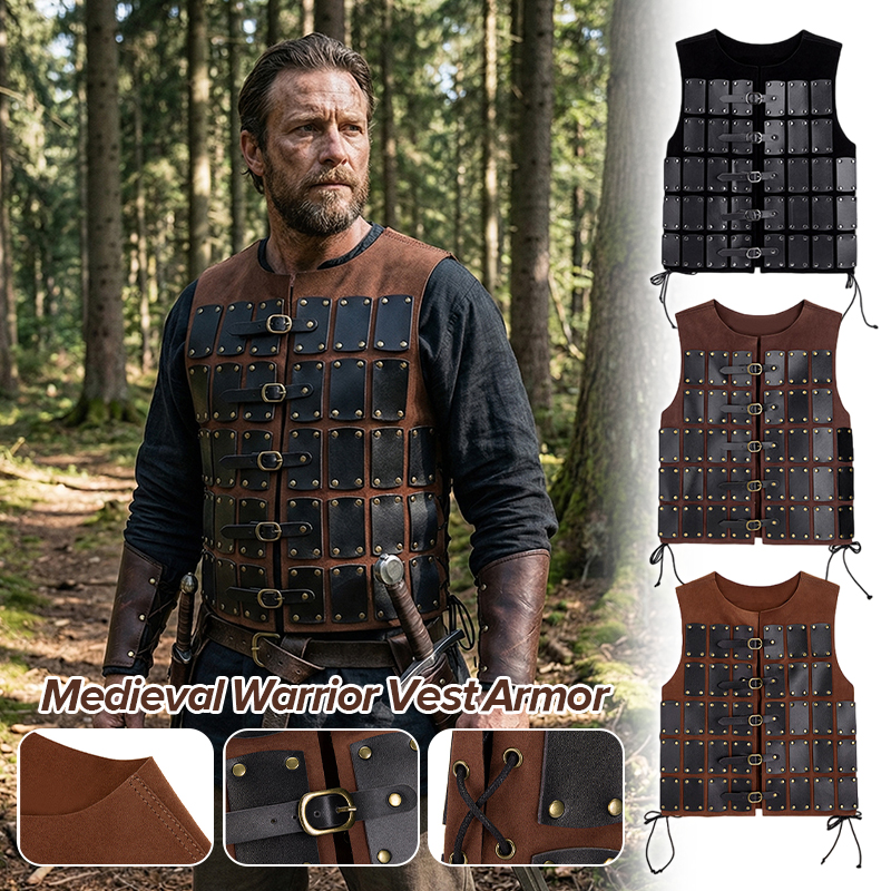 Medieval Viking Pirate Knight  – Leather Work Vest Bewertung und Preis