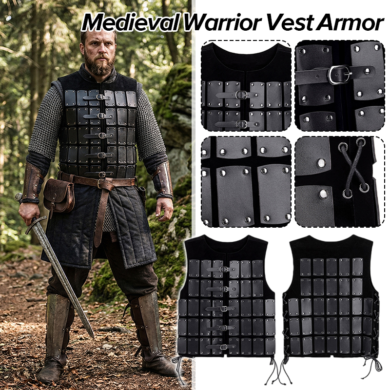 Medieval Viking Pirate Knight  – Leather Work Vest Bewertung und Preis
